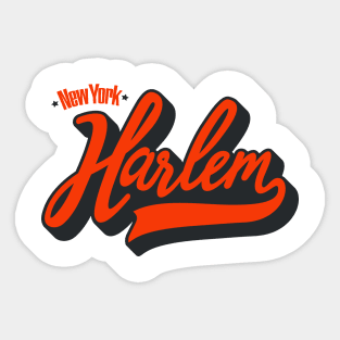Harlem New York - Harlem Logo - Harlem Shirt Sticker